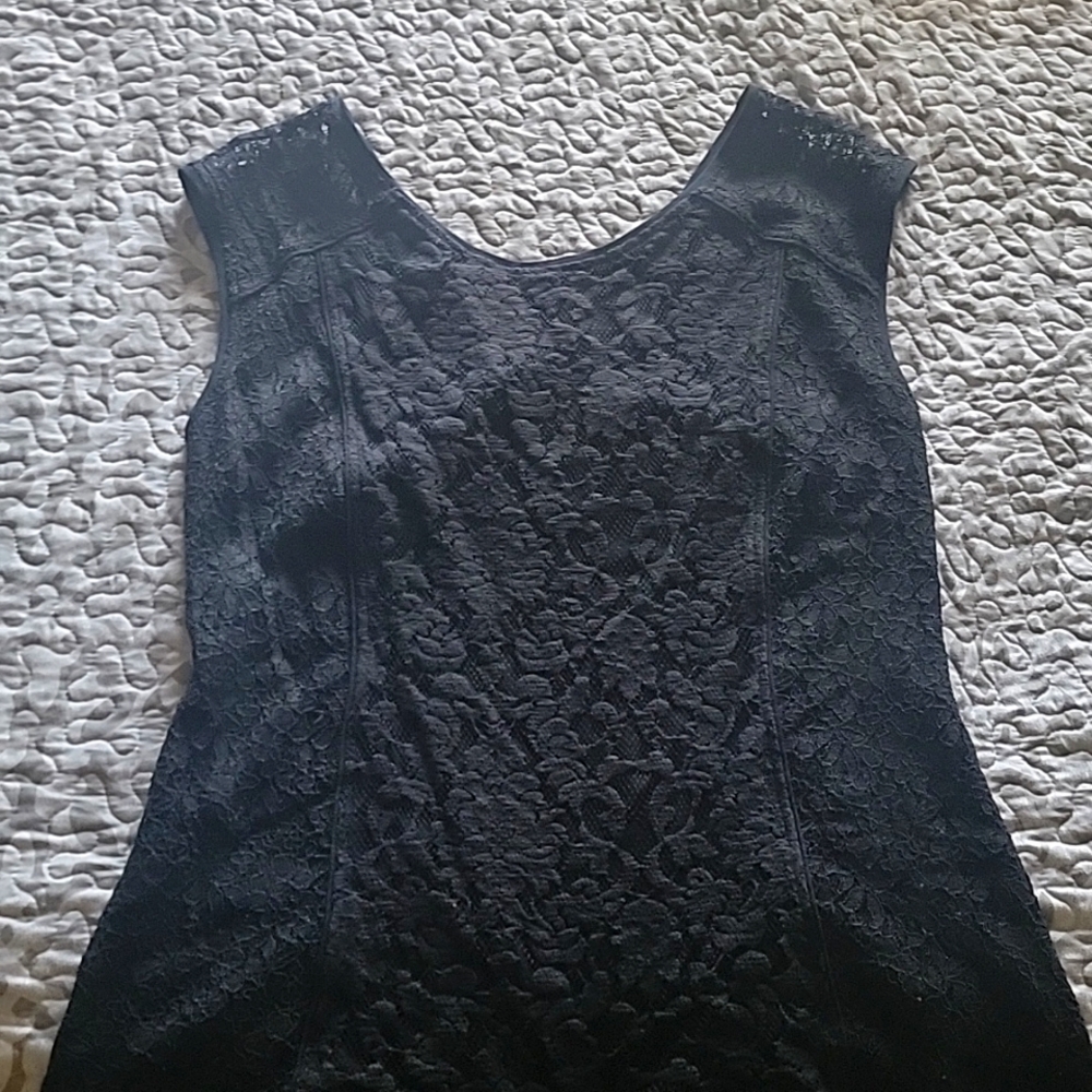 Express Black Lace Sleeveless Top